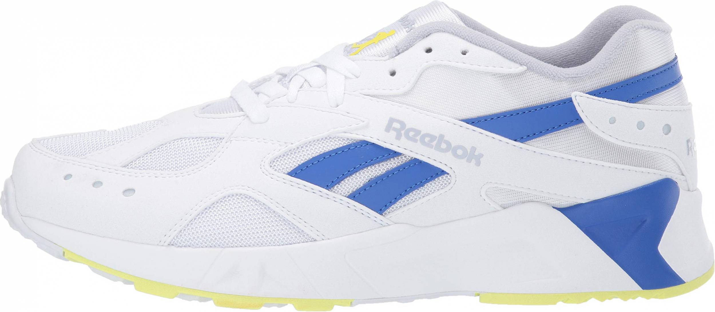 D Reebok Mens Aztrek White Low Top Running Shoes Sneakers 8 Medium BHFO 5803 