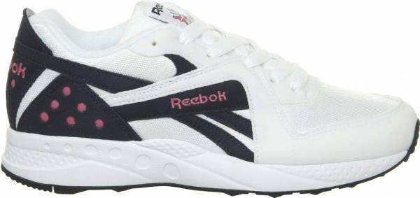 reebok pyro leather trainers white navy