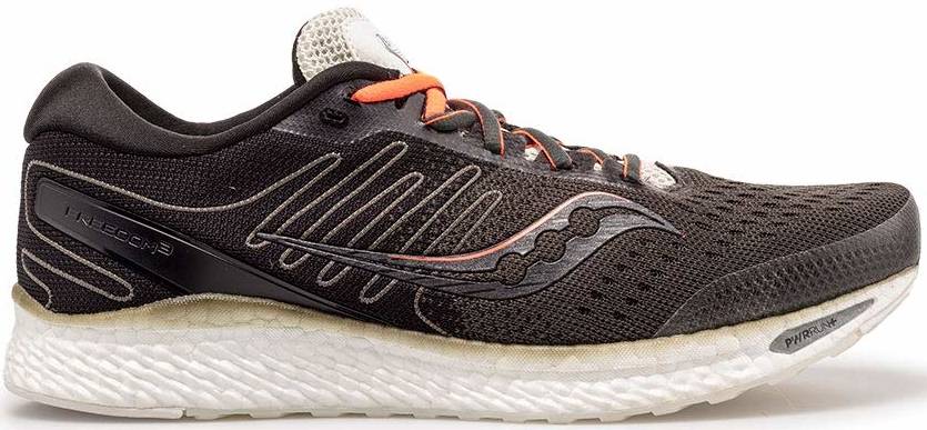 brown training shoes