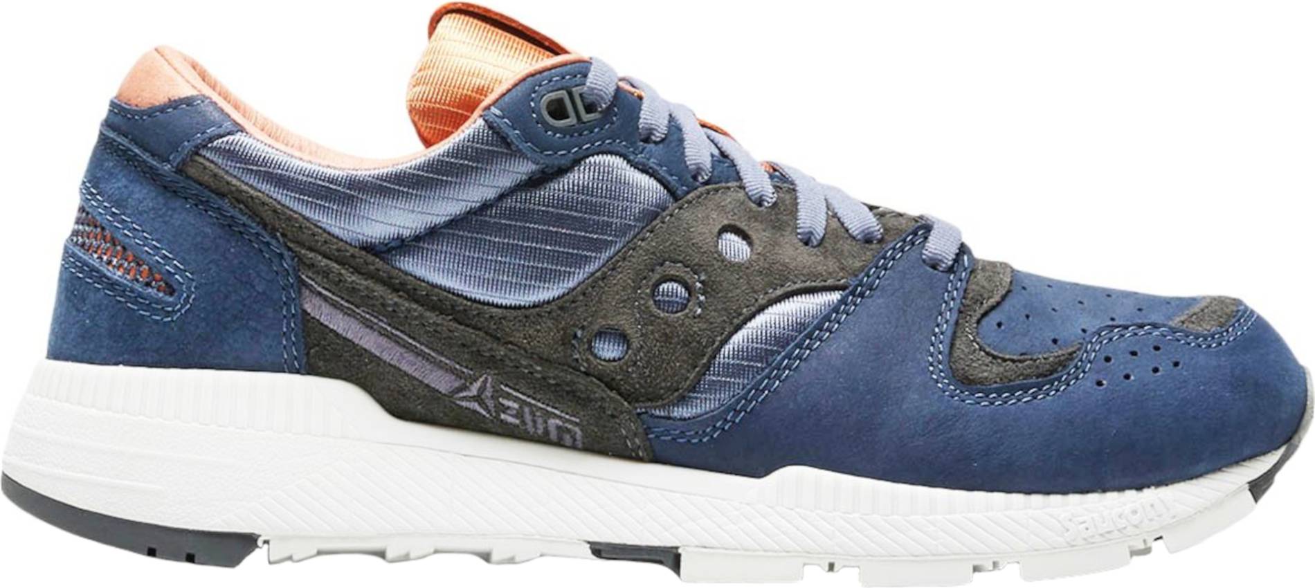 Saucony Azura Weathered sneakers in blue + yellow (only $37 