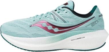 SAUCONY EXCURSION youth girls fashion running walking leather shoe - Mineral/Berry (S1075916)