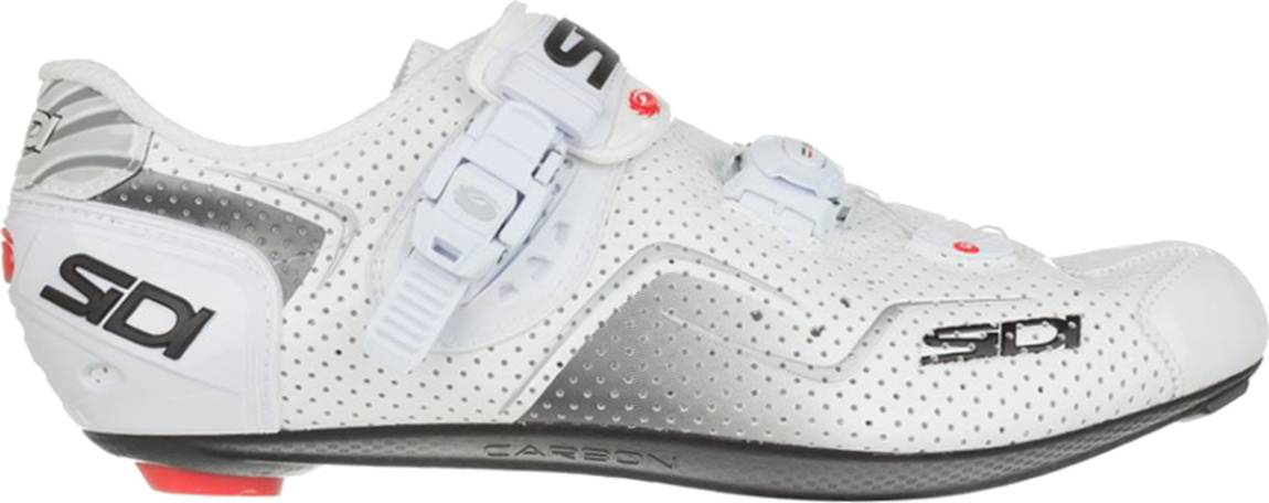 White/White SIDI KAOS Road Cycling Shoes 