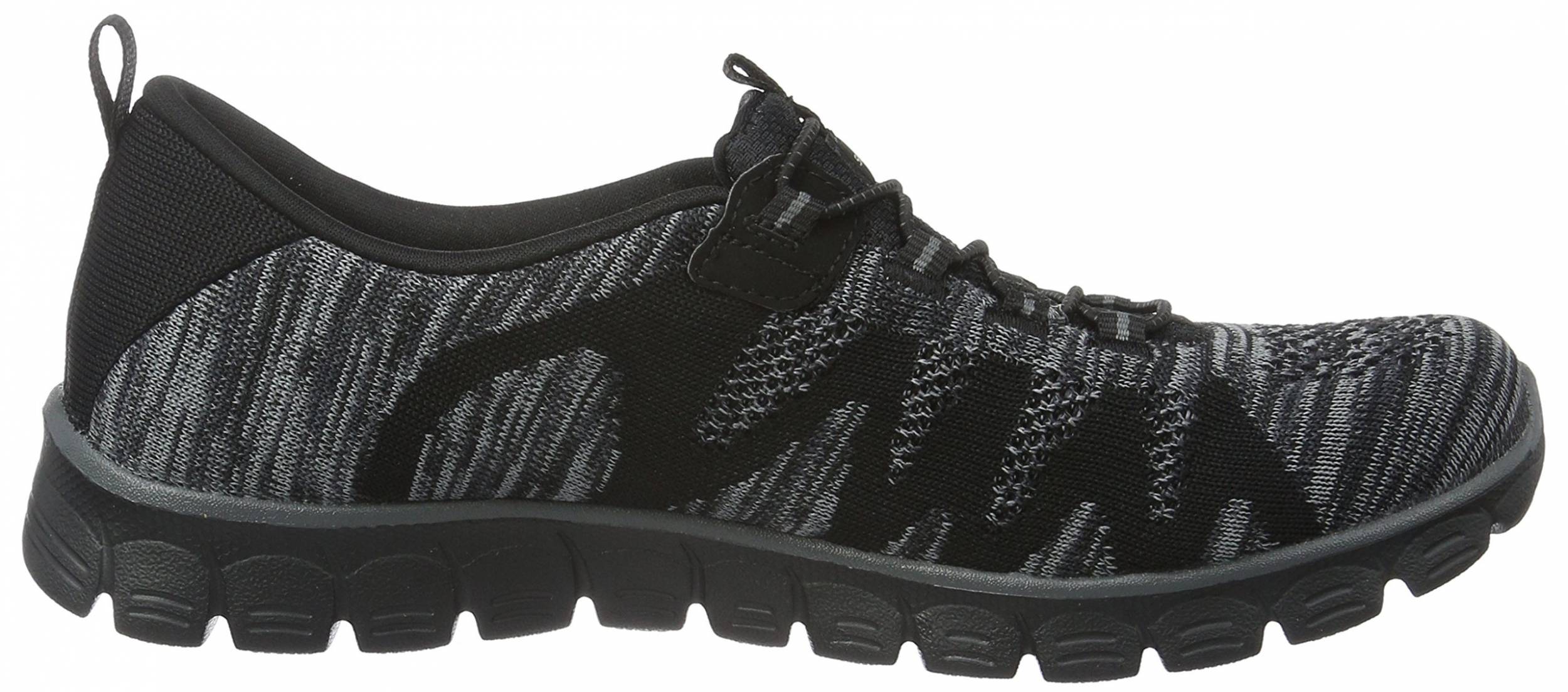 skechers black ez flex