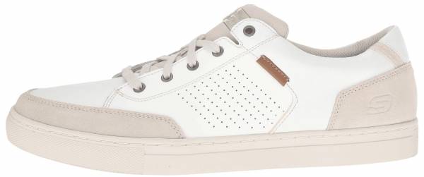 skechers relaxed fit white