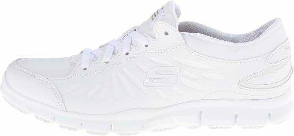 skechers white running shoes