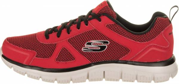 skechers mens red trainers