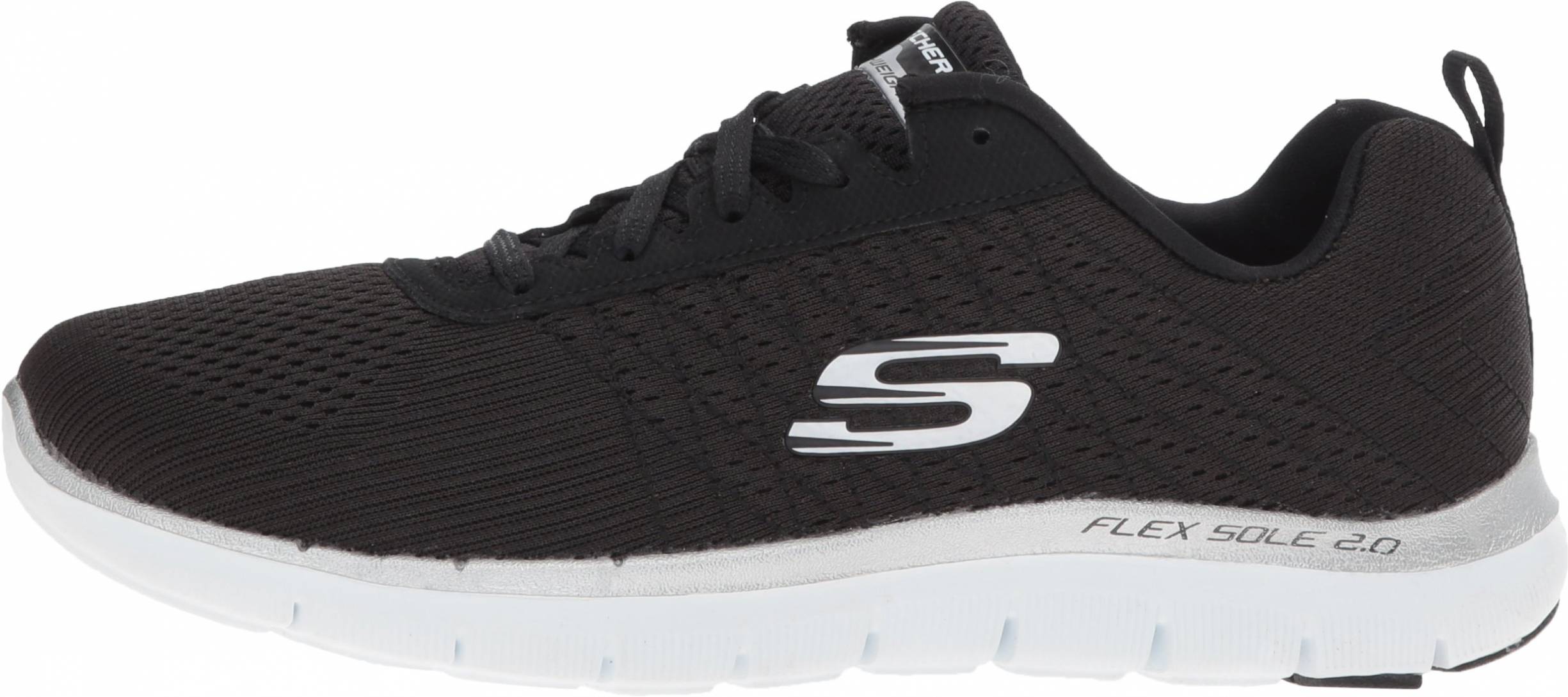 skechers flex appeal 2. black and white