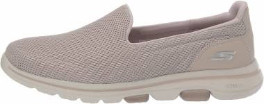 skechers go walk memory foam white