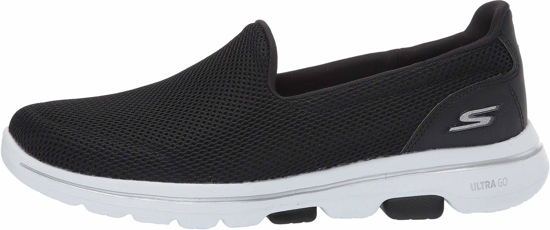 Black Mens Trainers Skechers Trainers Save 74% for Men Skechers Performance Go Walk Max in Black White 