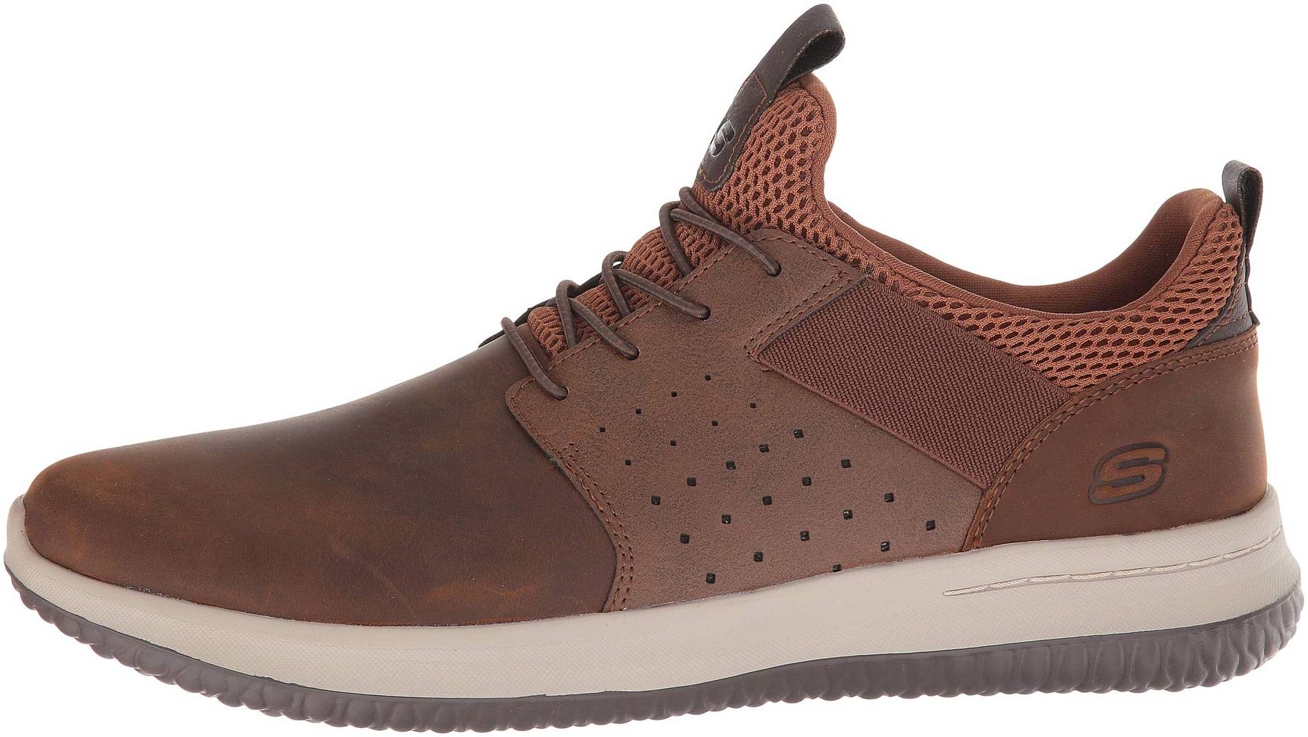 skechers brown hinton romato casual shoes