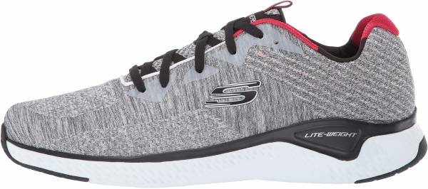 gray skechers shoes