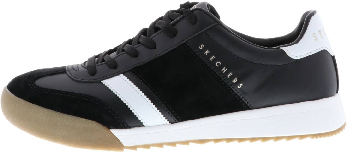 trainers Skechers Leather Zinger Shoes Womens Mens Shoes Mens Trainers Low-top trainers in Black 