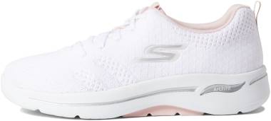 Skechers GOwalk Arch Fit - Unify - White/Light Pink (WLPK)