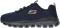 Skechers Glide Step Fasten Up - Navy Mesh Orange Trim (NVBK)