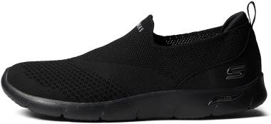 skechers black jack marathon running shoessneakers 74238 mlt 74238 mlt Refine - Don't Go - Black Heathered Knit (090)