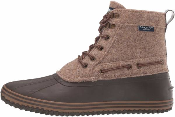 maroon sperry duck boots