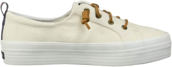 Sperry Crest Vibe Platform hombre Sneaker - White (STS84190)