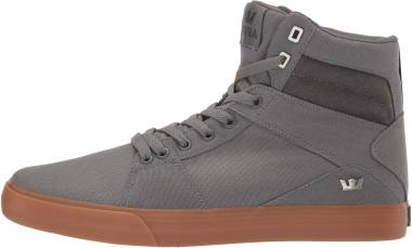Supra Men's Aluminum Hi Top Sneaker Shoes Black Blk Footwear Casual Skateboard
