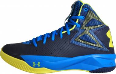 under armour basketball shoes blue and yellow