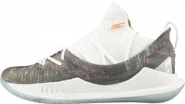 Under Armour Curry 5 - White/White-Neon Coral (3020657107)
