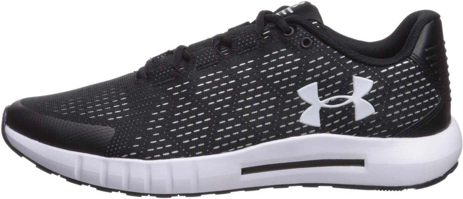 Black Under Armour Micro G Pursuit Mens Running Shoes 