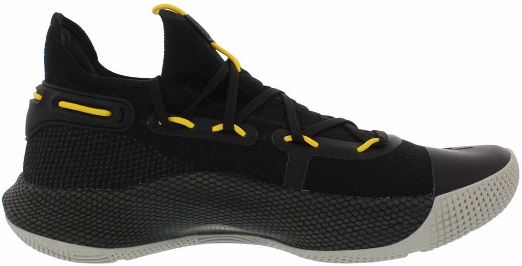curry black and yellow shoes