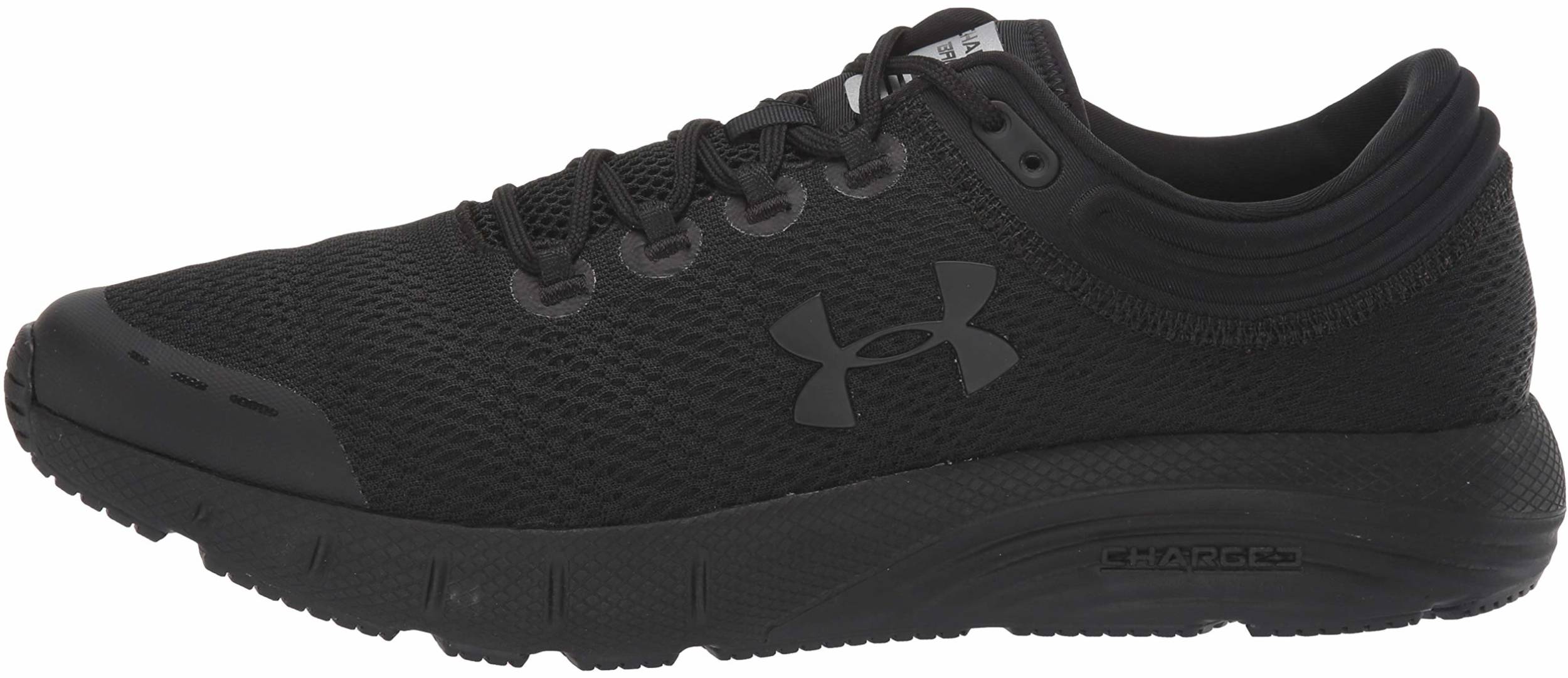 Black Sports Under Armour Mens Charged Bandit 5 Running Shoes Trainers 