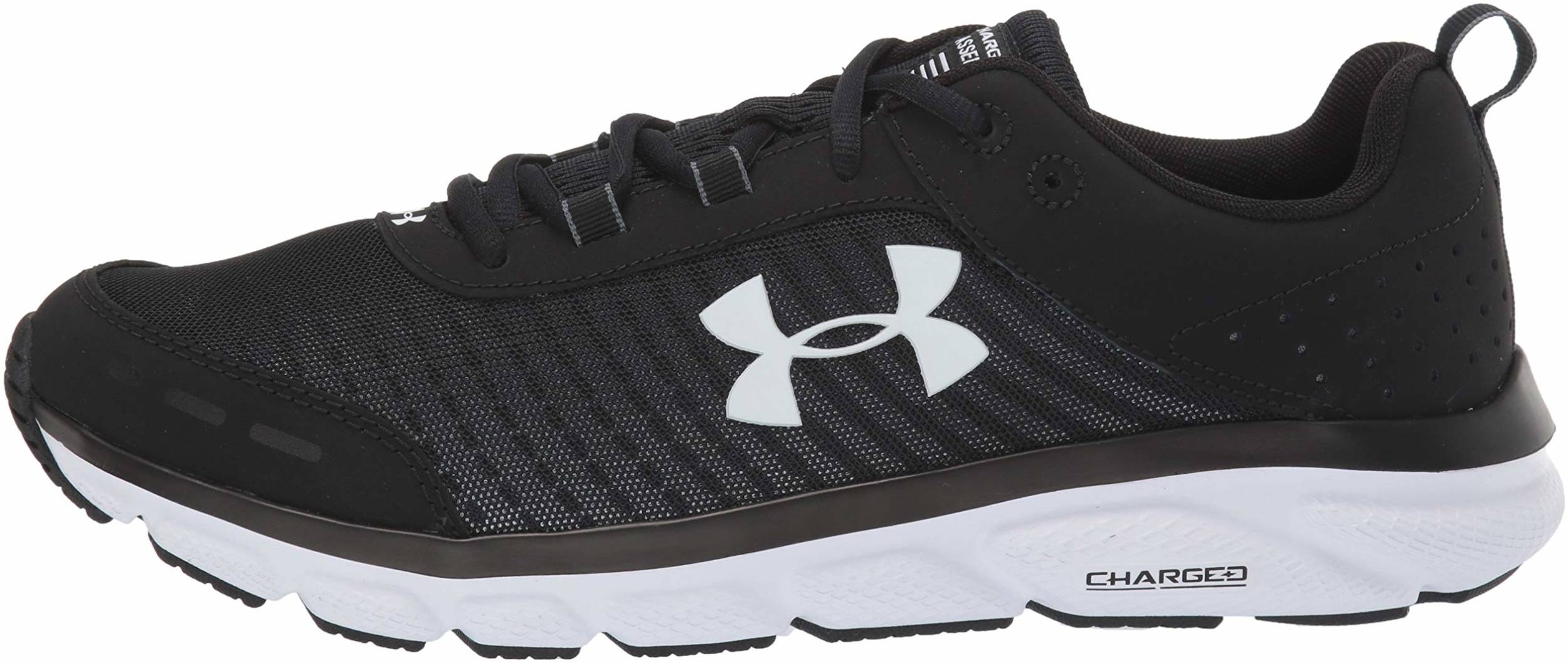 womens black under armour running shoes