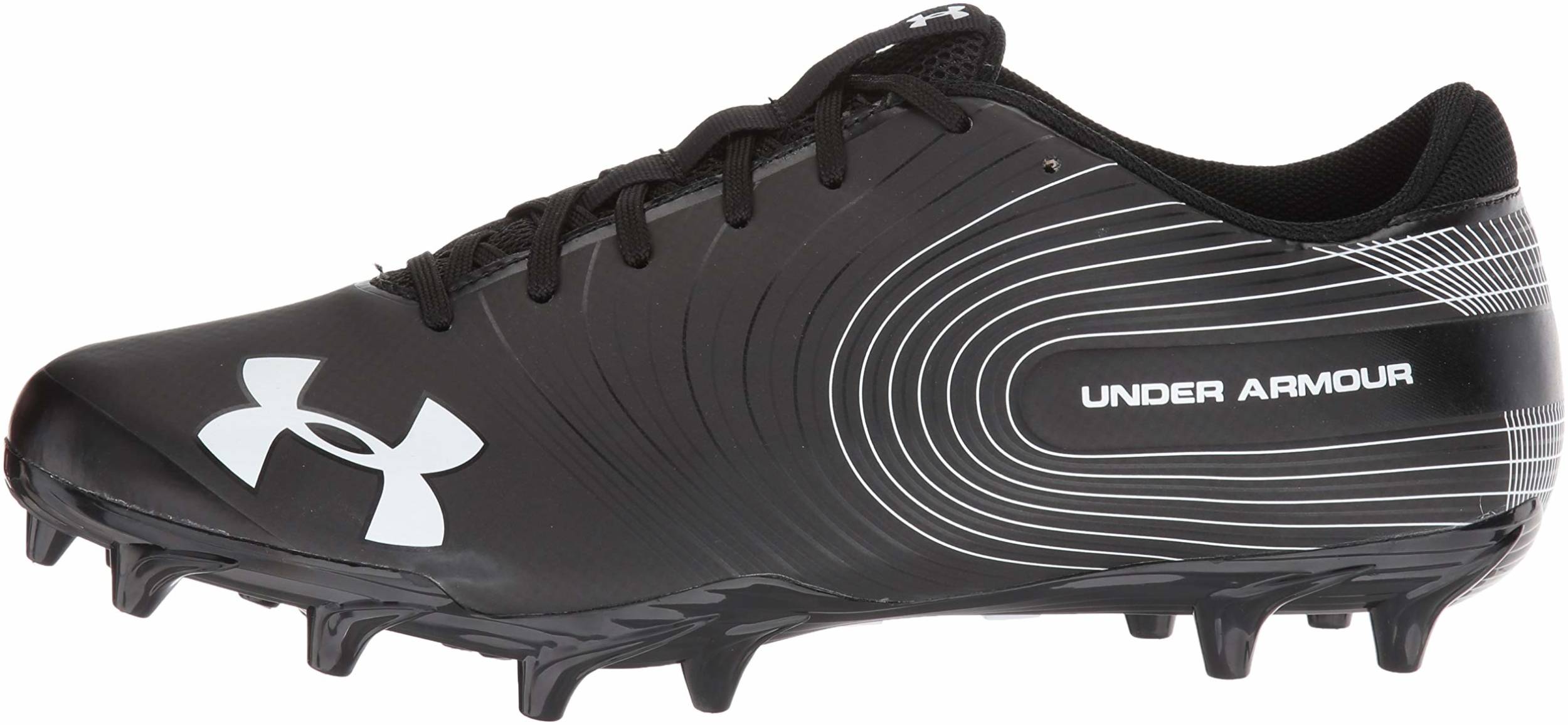 Silver Size 8 M NEW Mens Under Armour Saber Mid D Football Cleats Black 