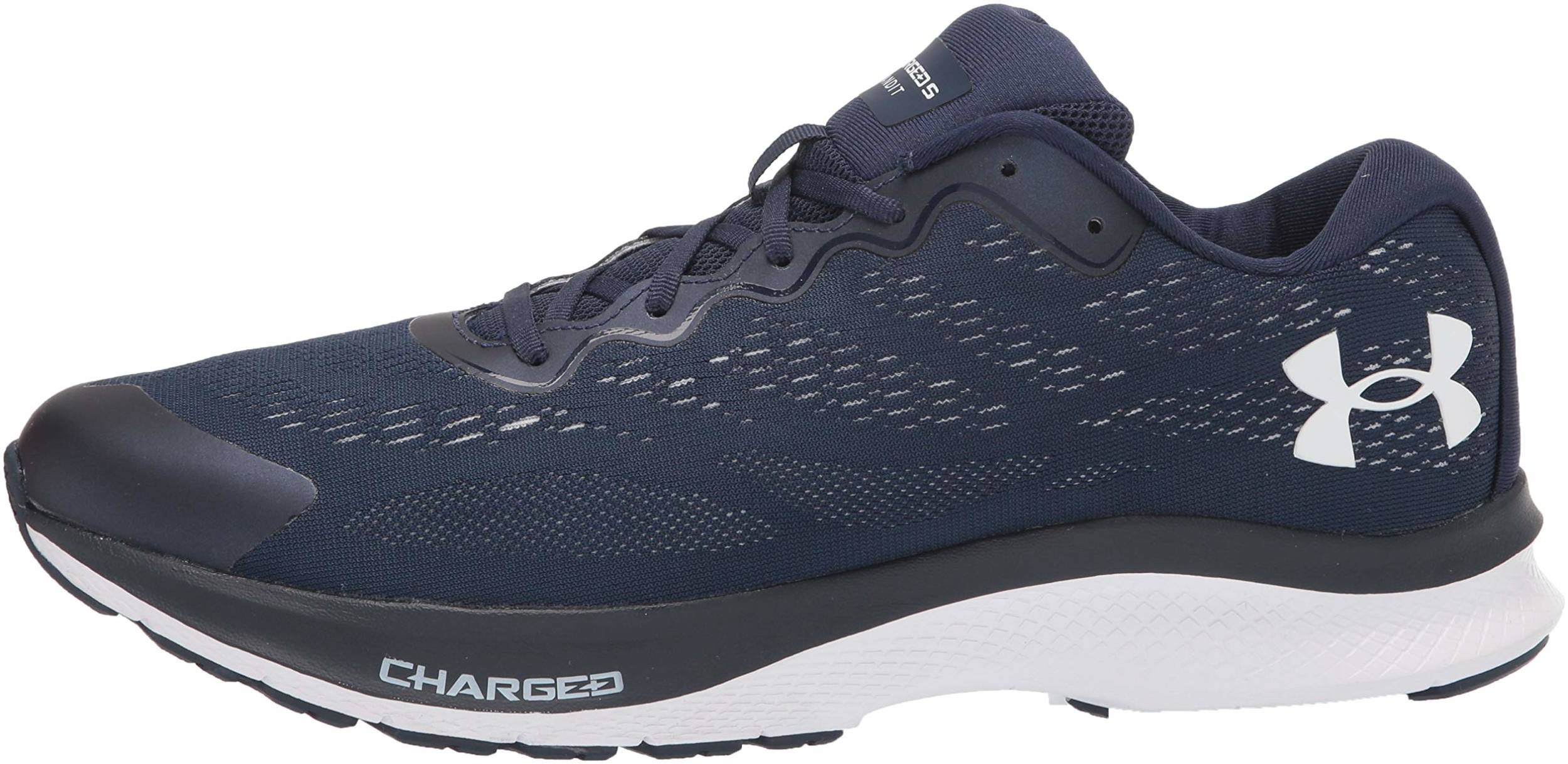 Under Armour Charged Bandit 4 Womens Running Shoes Black Cushioned Trainers 