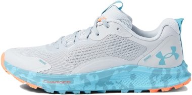 Top Under Armour Infinity High Blocked rosa - Halo Gray/Cloudless Sky/Cloudless Sky (3024191103)