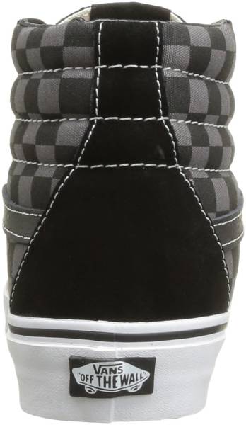 vans sk8 hi black pewter checkerboard