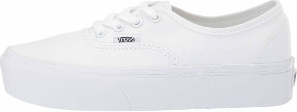 vans authentic platform white