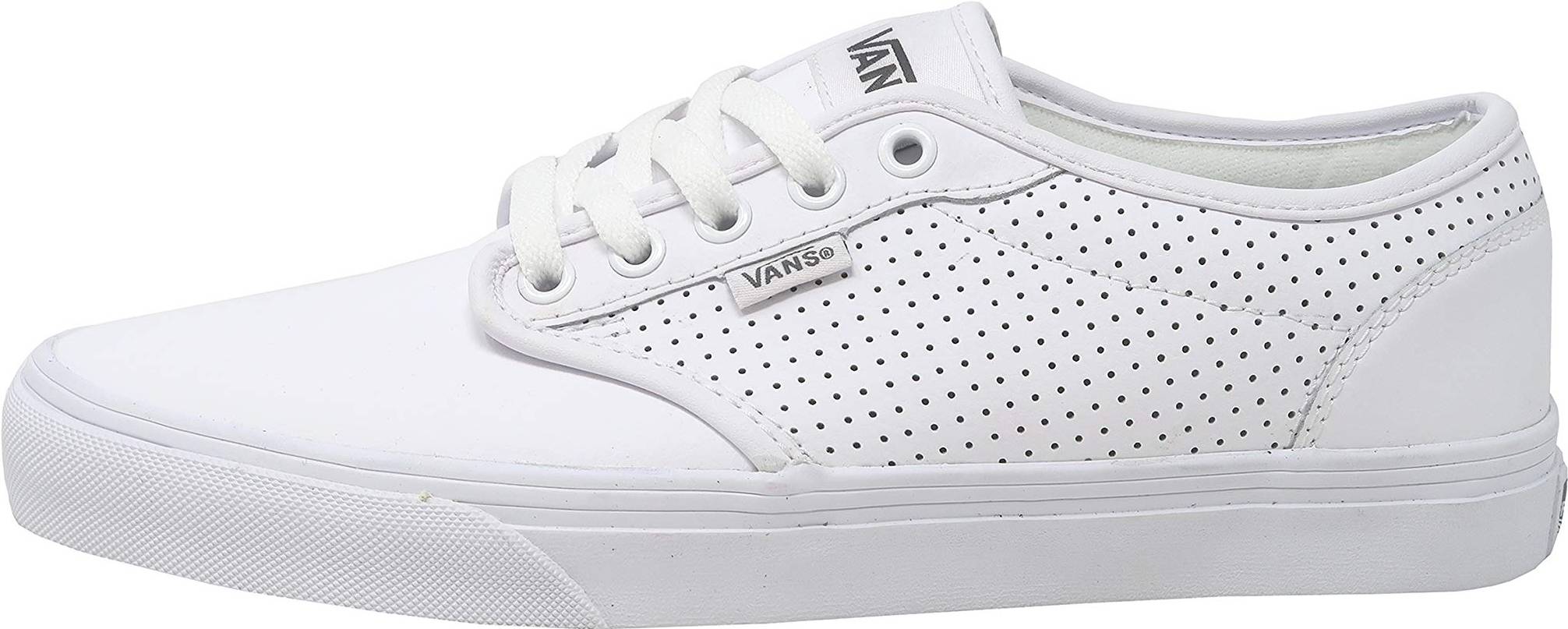 vans chukka white perforated leather shoe