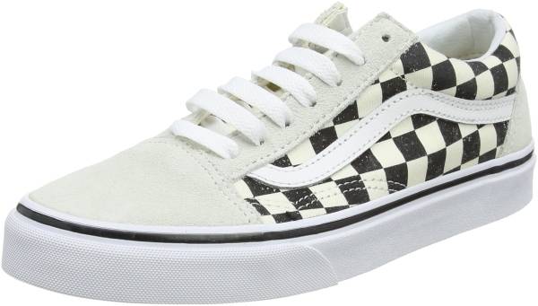 white checkered vans lace up 