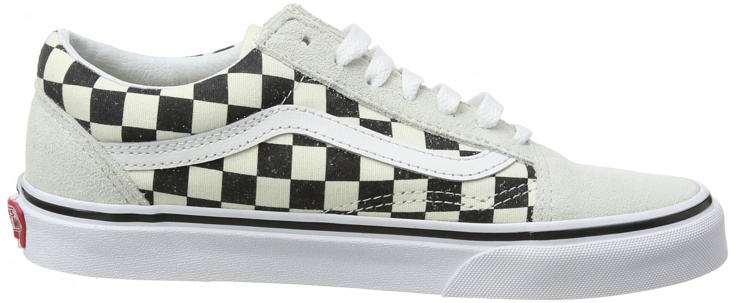 vans checkerboard white and black