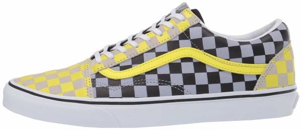 yellow vans checkerboard old skool
