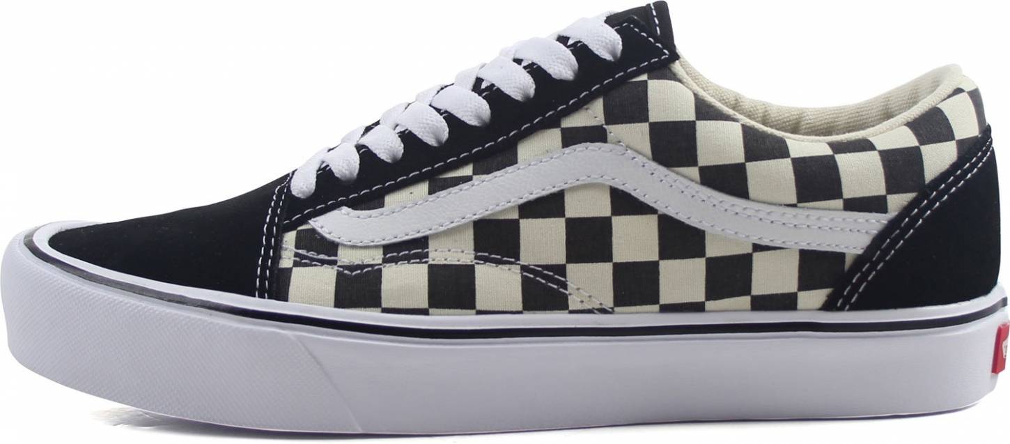 black and white checkered vans with laces