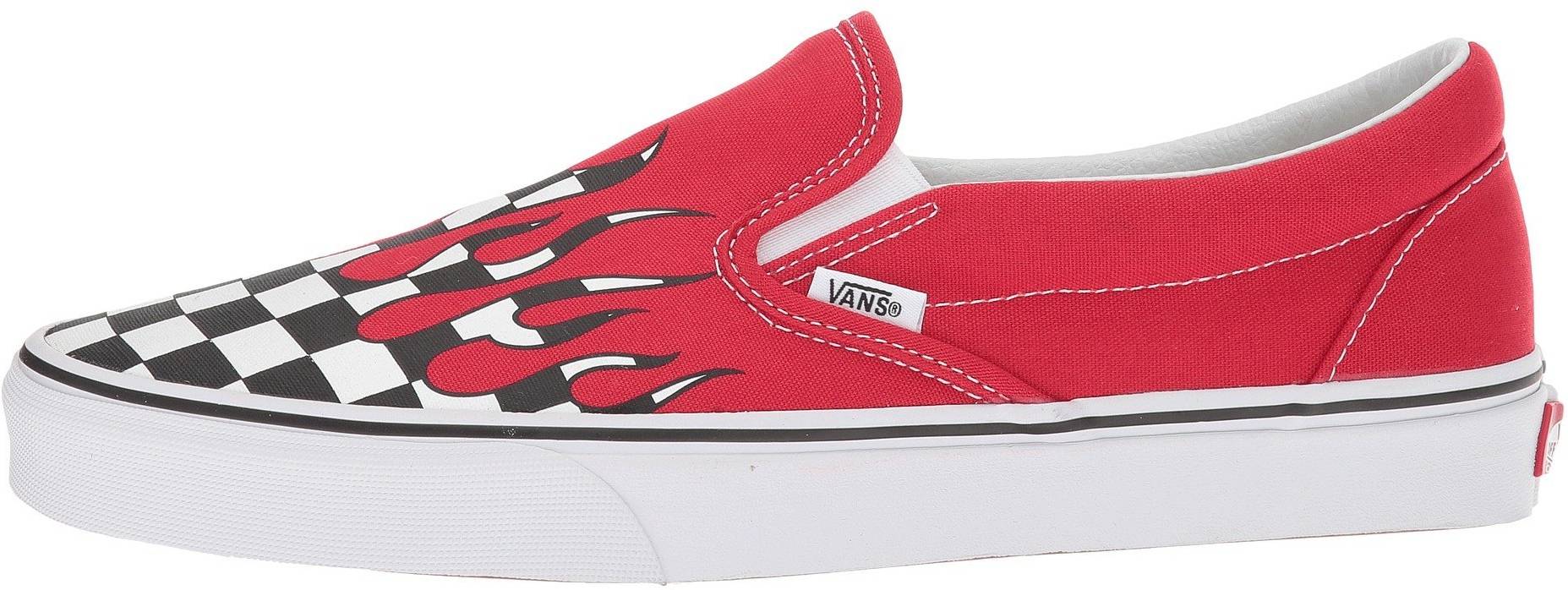 red vans checkerboard shoes
