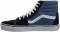 Pairs of Womens Footsies VANS 3Pk VN0A5I1W4481 r - Navy White D5invy (VN000D5INVY)