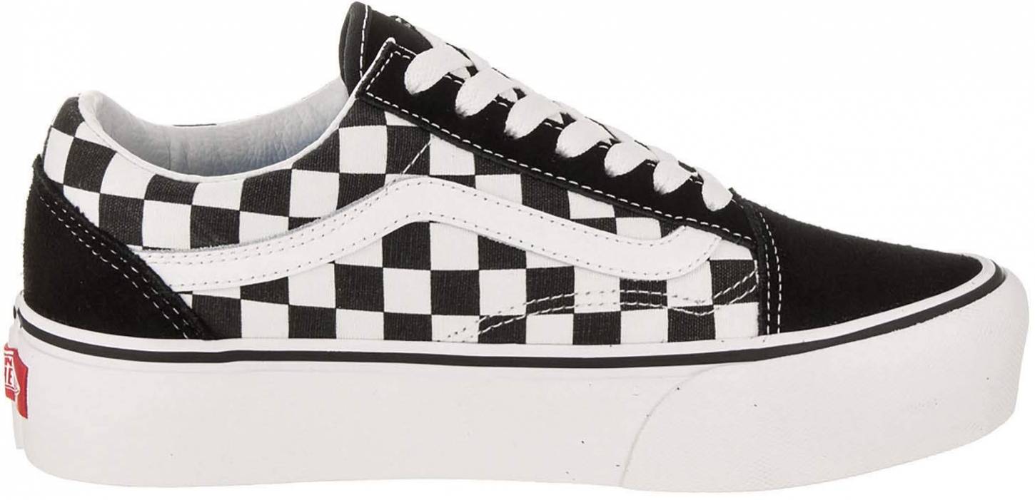 vans platform kariert