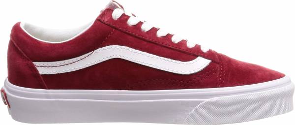 vans old skool pig suede red