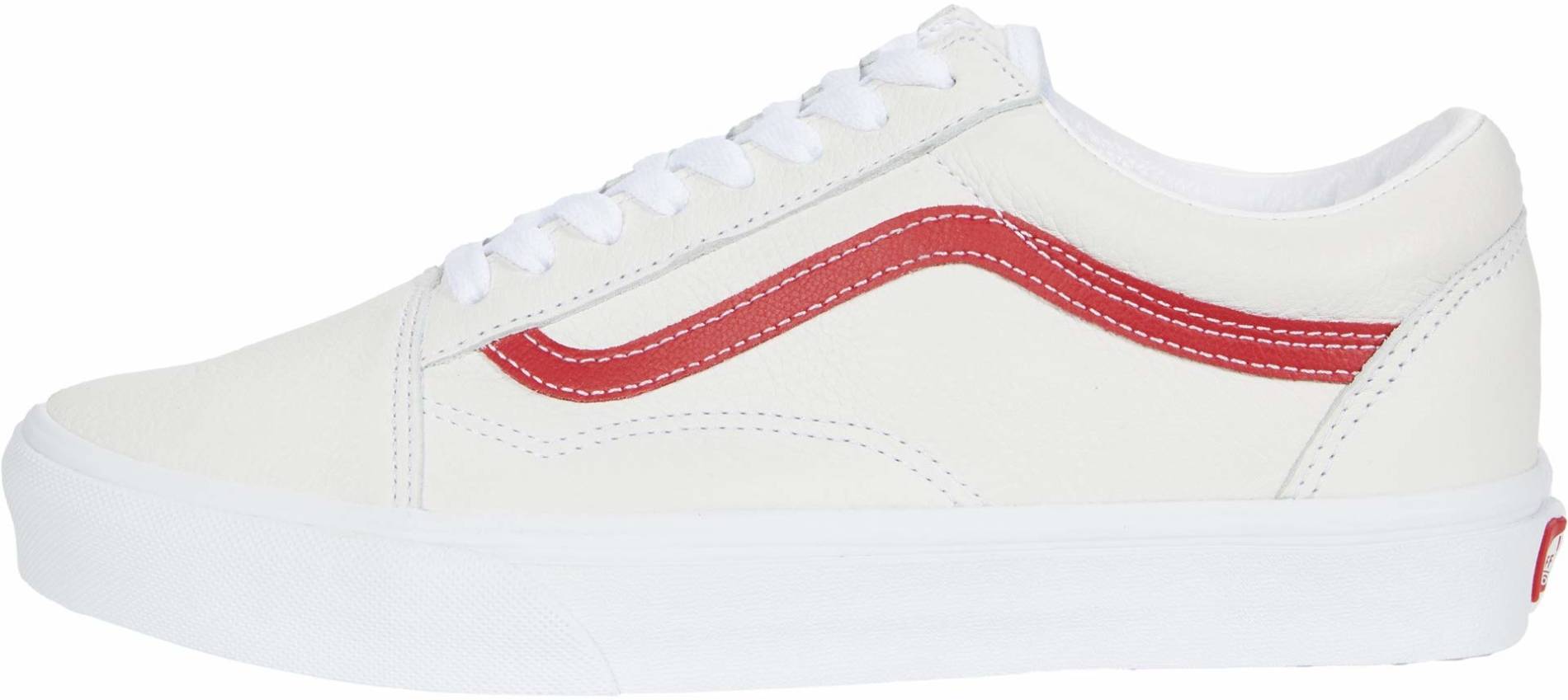 vans old skool white leather review