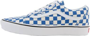 blue vans checkered