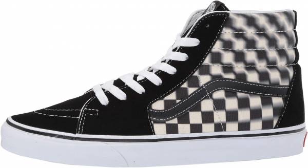 checkered vans blur