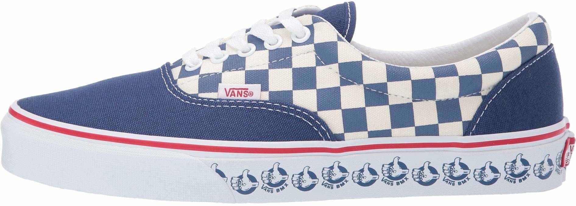 blue and white vans shoes