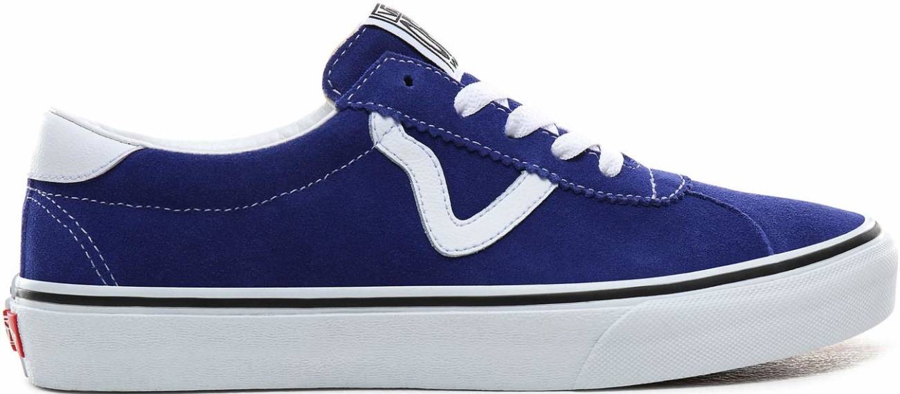 dark blue and black vans