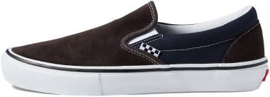 Vans Skate Slip-On - Dark Brown/Navy (VN0A5FCABF7)