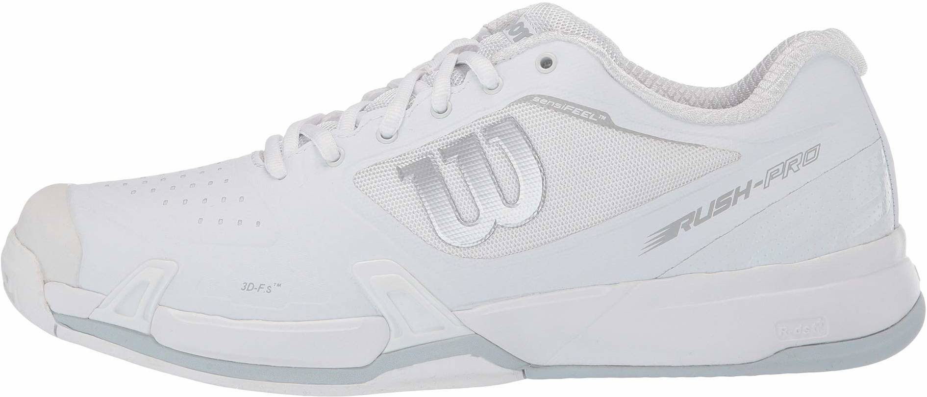 Wilson Men Rush Pro 2.5 Tennis Shoes Running Gray Racket Sneakers Shoe WRS322630 