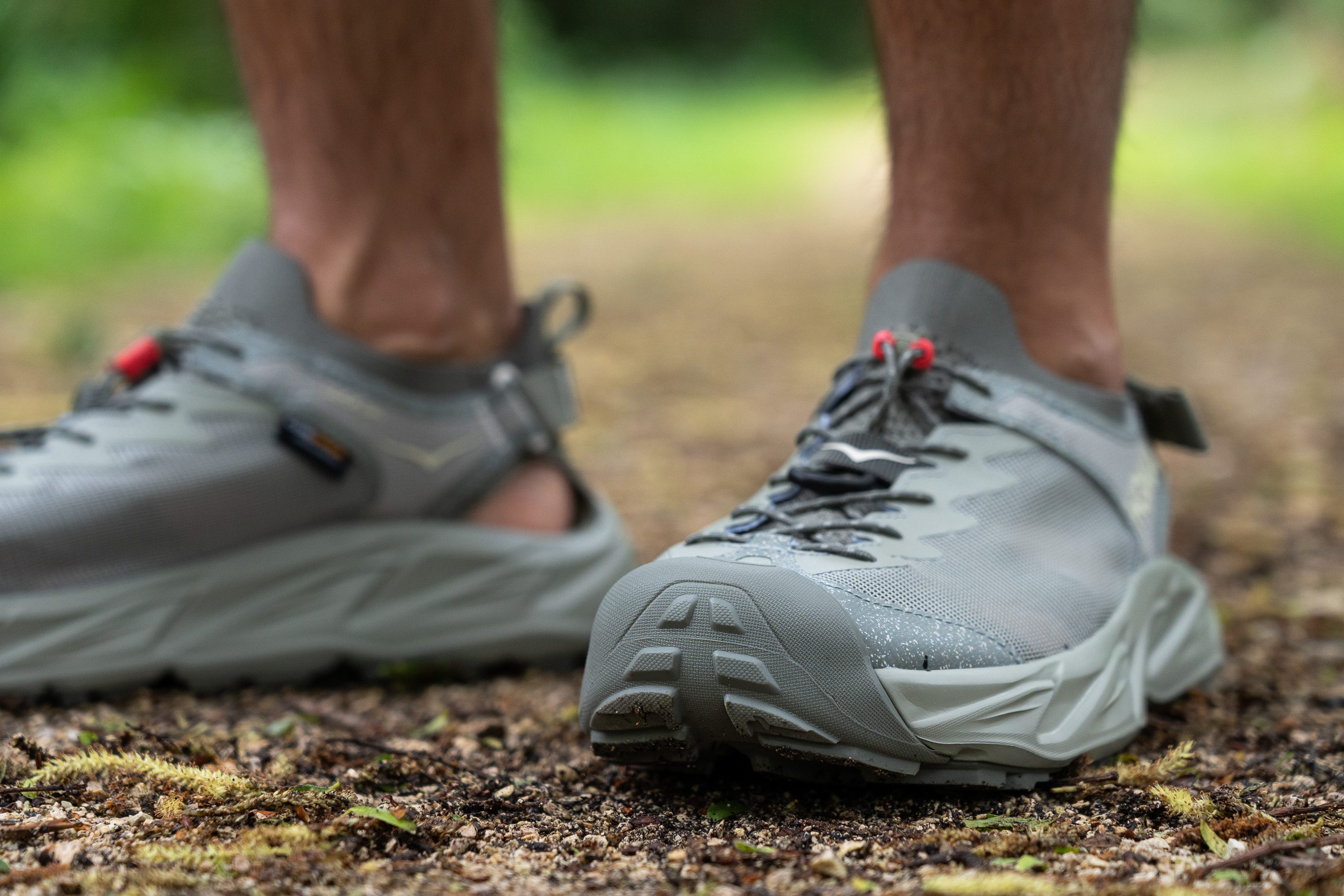 rubber toe bumper in water hiking sandals